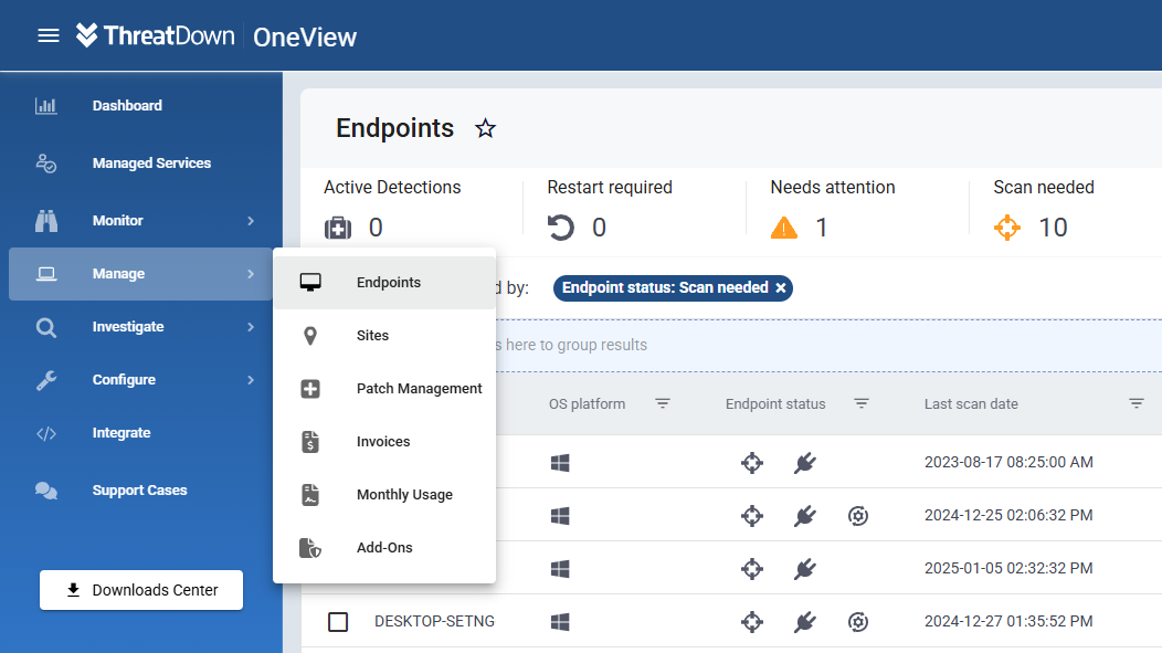 Endpoint status widget.png